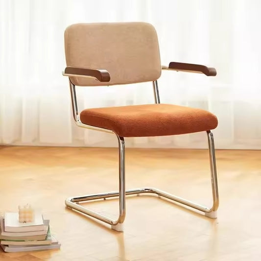 Modern Office Chair - Vintage Cantilever Design with Cushioned Seat